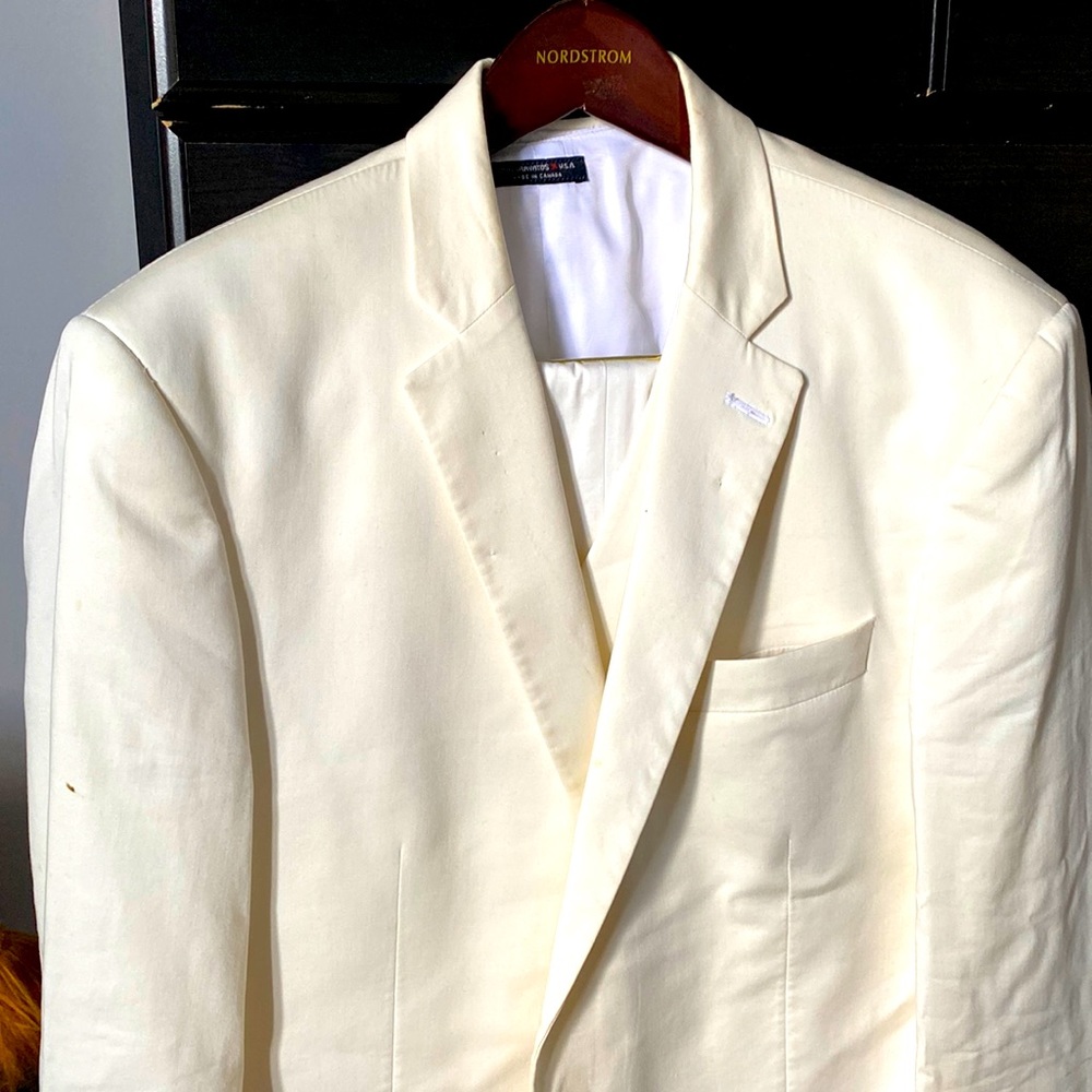 John Varvatos white 3-Piece Suit